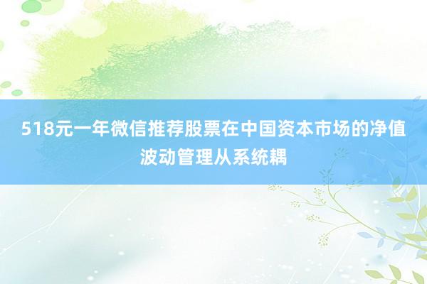 518元一年微信推荐股票在中国资本市场的净值波动管理从系统耦