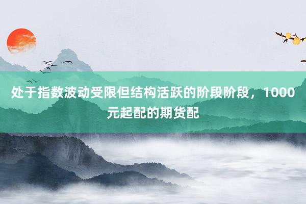 处于指数波动受限但结构活跃的阶段阶段，1000元起配的期货配