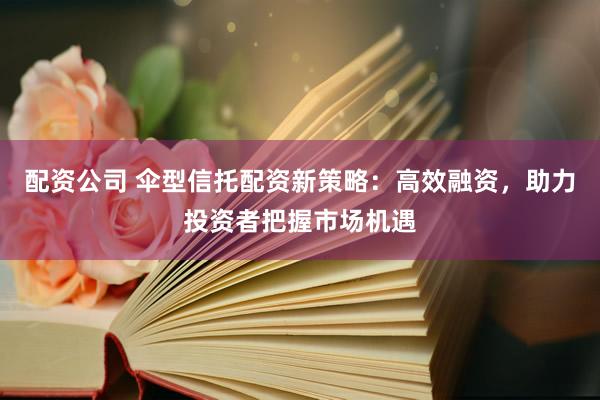 配资公司 伞型信托配资新策略:高效融资,助力投资者把握市场机遇