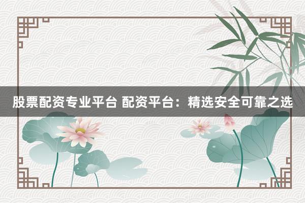 股票配资专业平台 配资平台：精选安全可靠之选